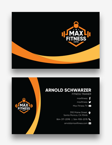 Fitness Trainer Business Card