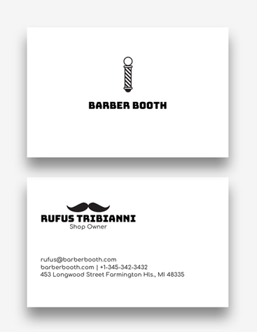 Stylish Barber Business Card