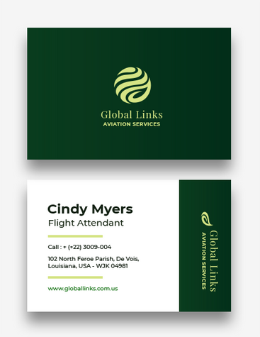 Airline Staff Business Card