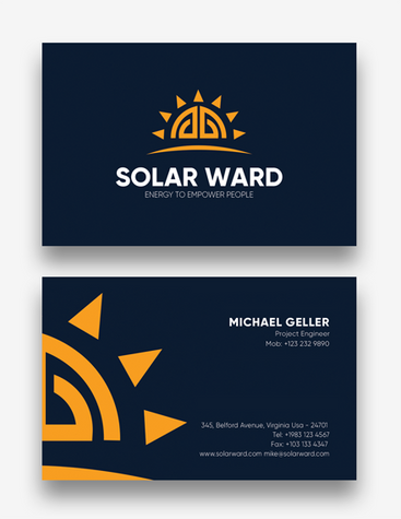 Solar Power Business Card