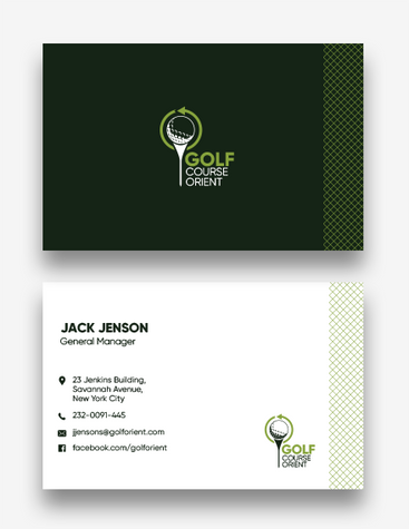 Golfclub Manager Business Card