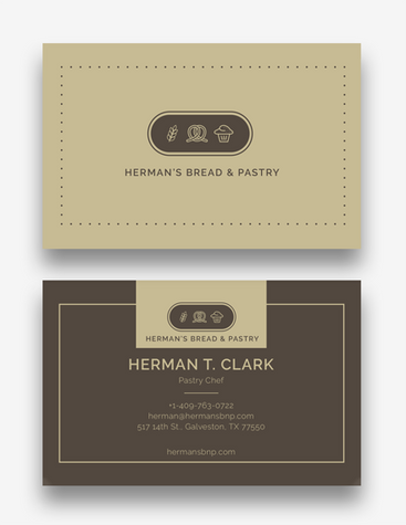 Bread & Pastry Business Card