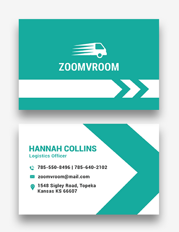 Stunning Courier Company Business Card
