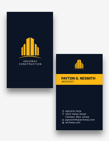 Fancy Architect Business Card