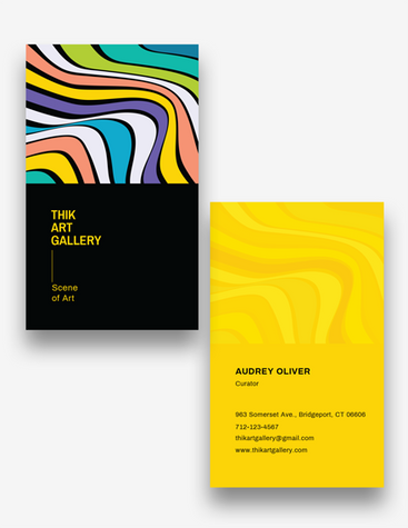 Minimalist Art Gallery Business Card