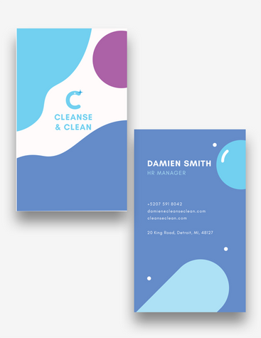 Colorful Cleaners Business Card