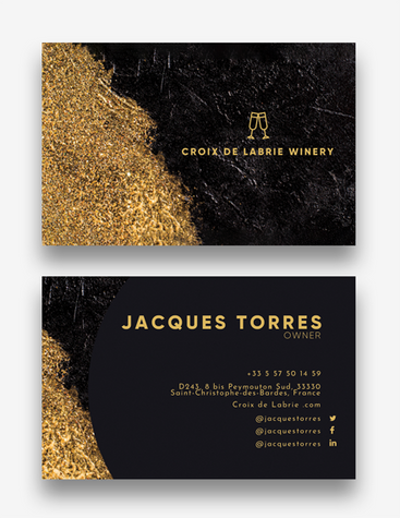 Luxurious Vineyard Business Card