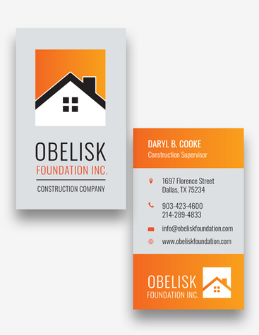 Sleek Construction Info Card