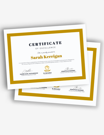 Minimalist Gold Certificate