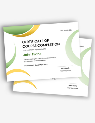 Completed Course Certificate