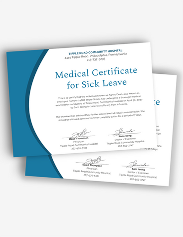 Simple Medical Certificate