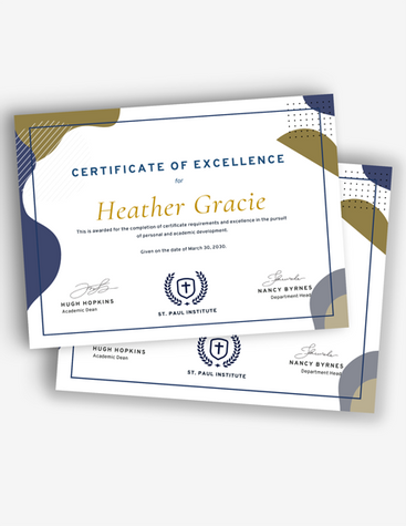 School Recognition Certificate