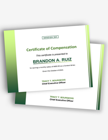 Green Certificate of Compensation