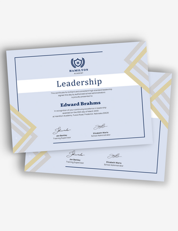 Certificate of Leadership