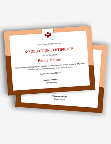 Simple No Objection Certificate