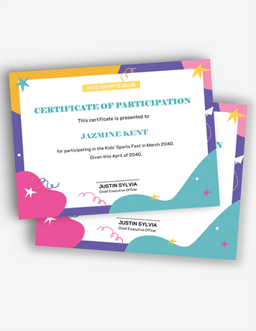 Kids’ Participation Certificate