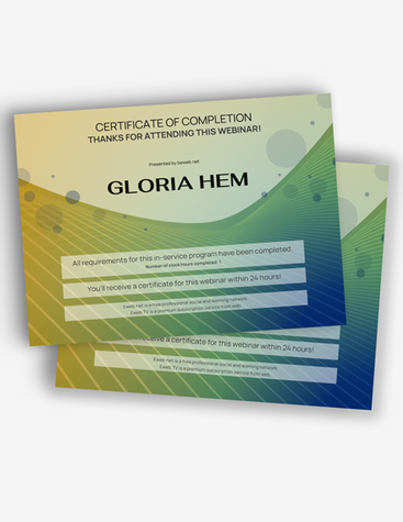 Colorful Certificate of Completion
