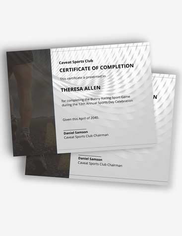 Sleek Completion Certificate