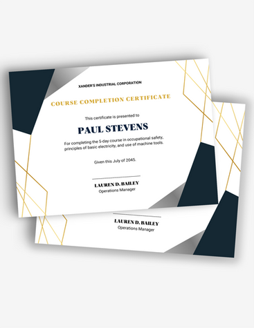 Stylish Course Certificate