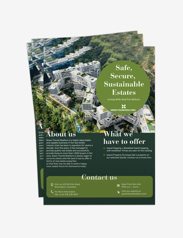 Sustainable Realtor Flyer