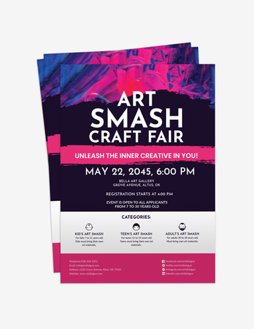 Colorful Art Event Flyer