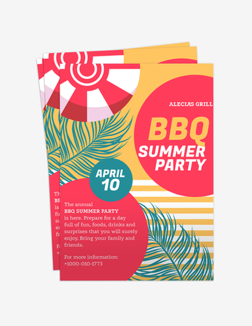 Summer BBQ Party Invitation