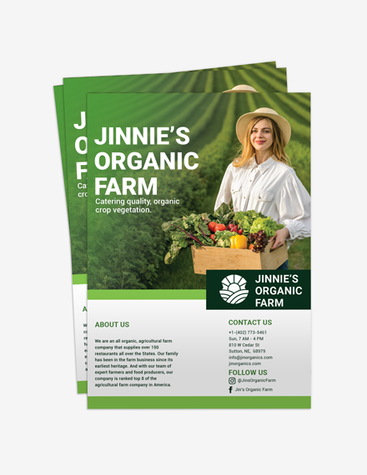 Neat Organic Farm Flyer