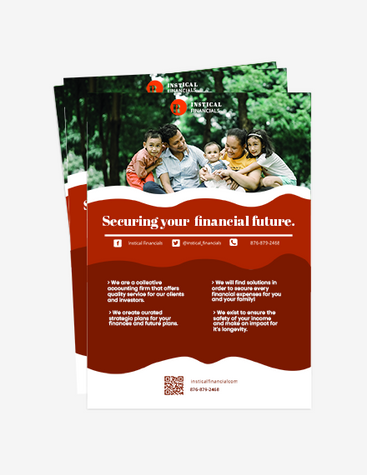 Red Financial Business Flyer