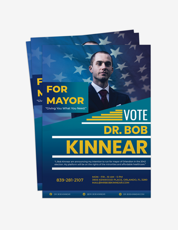 Blue Election Campaign Flyer