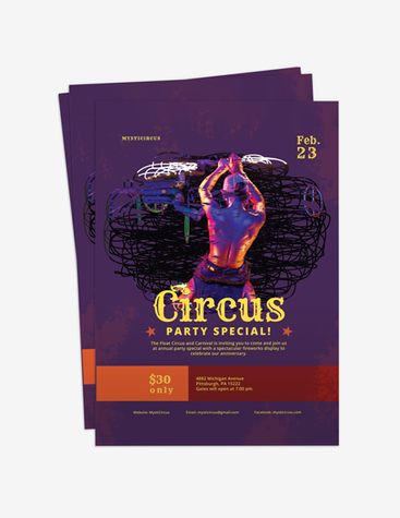 Excellent Circus Flyer