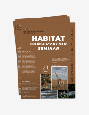 Animal Conservation Seminar Flyer