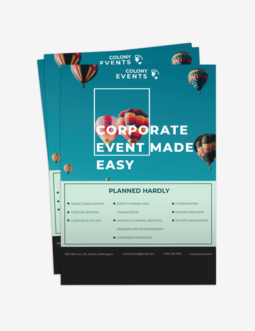 Corporate Event Planners Flyer