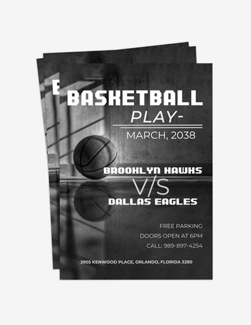 Cool Basketball Game Flyer