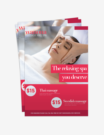 Relaxing Massage Center Flyer