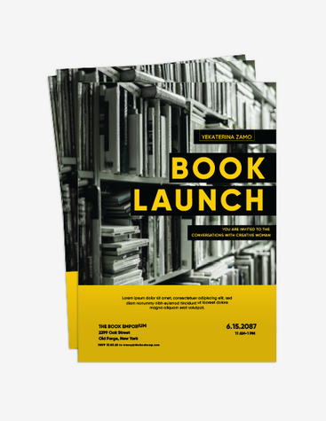 Modern Book Launch Flyer