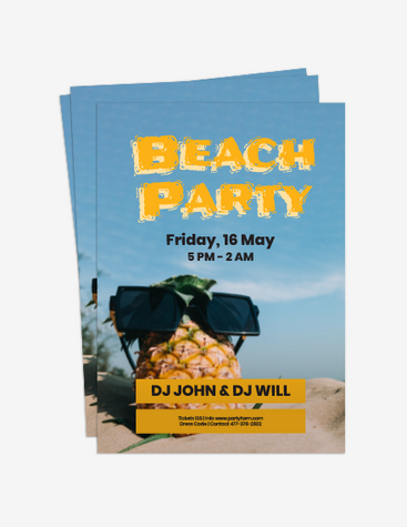 Lively Beach Party Flyer