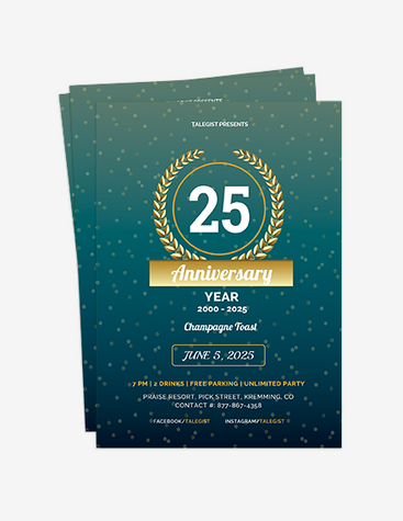 Gold Anniversary Party Flyer