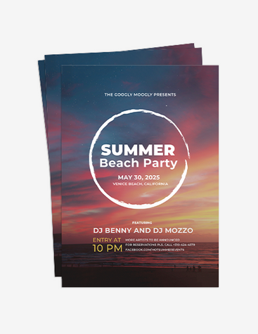 Fun Summer Beach Party Flyer
