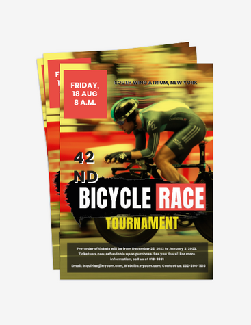 Bicycle Race Tournament Flyer