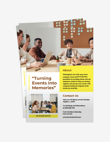 Vibrant Event Planners Flyer