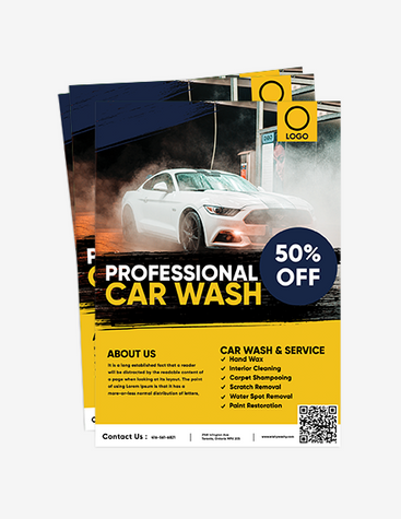 Professional Car Wash Flyer