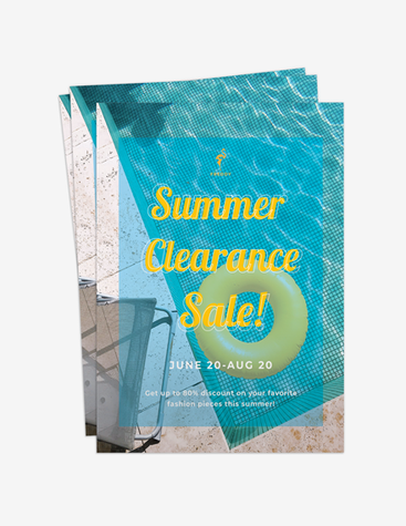 Bright Summer Clearance Flyer