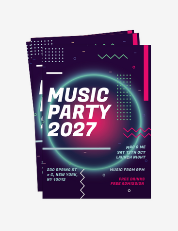 Vibrant Music Party Flyer