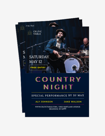Country Concert Promo Flyer