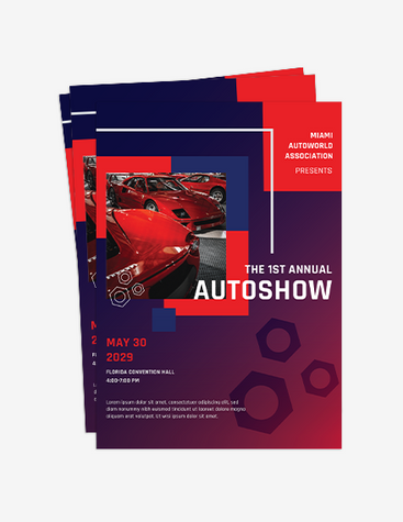 Eye-Catching Auto Show Flyer