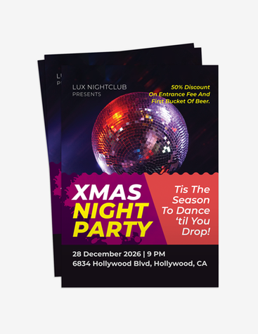 Fun Xmas Dance Party Flyer