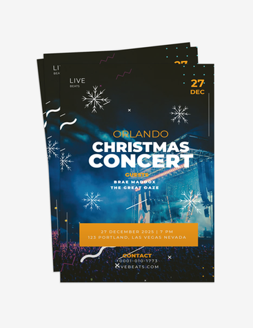Blue Christmas Concert Flyer