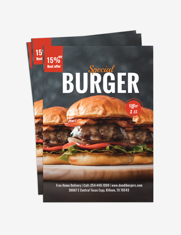 Gourmet Burger Business Flyer