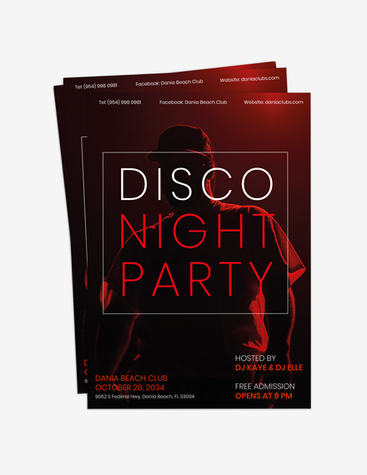 Sleek Disco Night Party Flyer