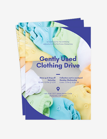 Colorful Donation Drive Flyer